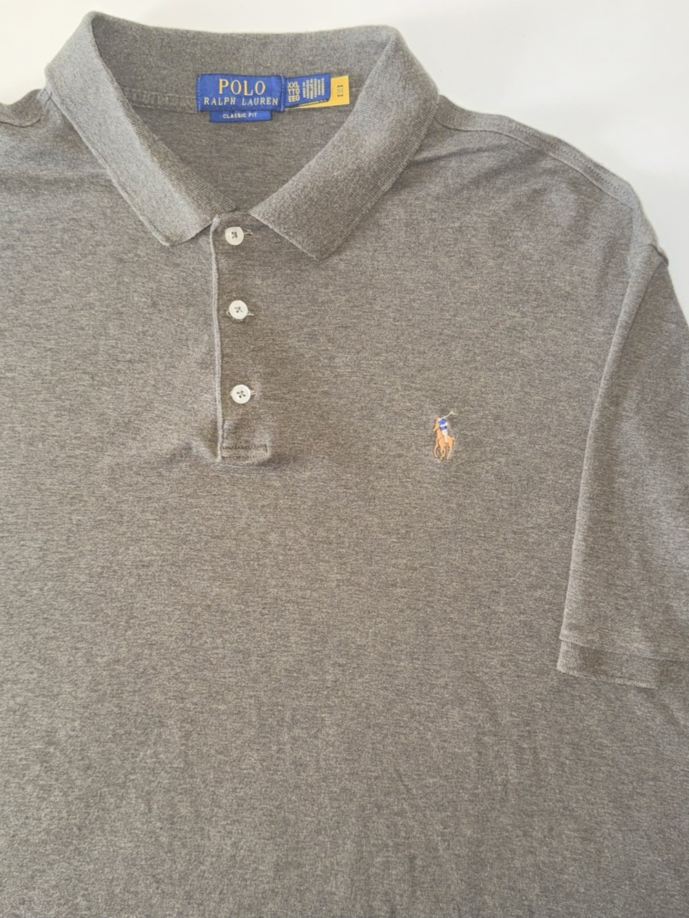 Polo Ralph Lauren Classic Fit Polo Men's XXL Green 100% Cotton Flesh Pony